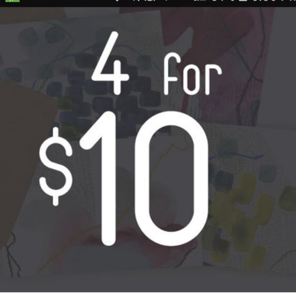⭐⭐⭐4 for $10 sale!
